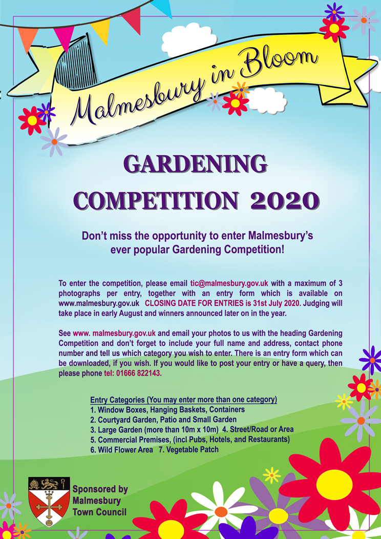 Malmesbury in Bloom - Don't forget to enter!