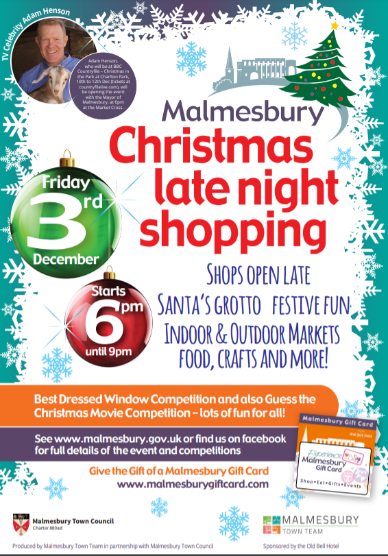 Malmesbury Late Night Shopping - 2 Weeks to Go!