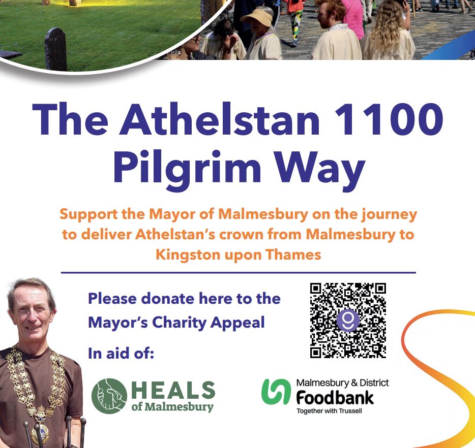 The Mayor of Malmesbury's 130 mile Malmesbury Athelstan 1100 Pilgrim Way!