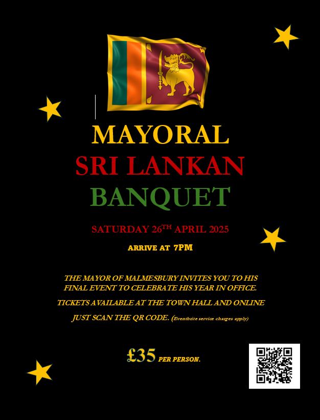 Mayoral Sri Lankan Banquet - Saturday 26th April 2025