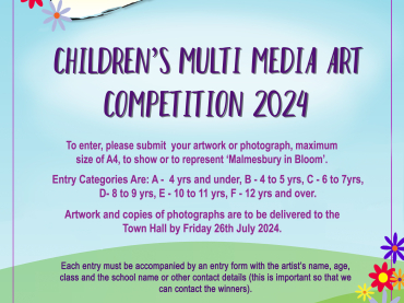 Malmesbury in Bloom Children's Multi-Media Art Competition 2024